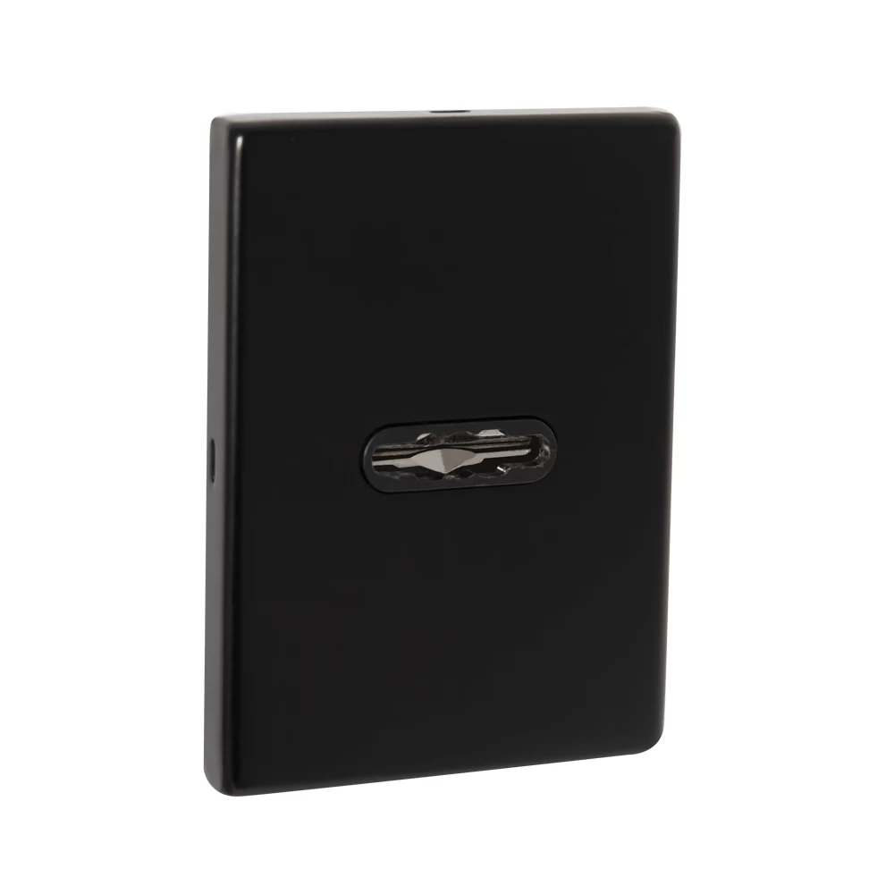 Фото Накладка на сувальдный замок ESC.S-auto.RL/K.486 BL (ESC 486-S-auto RL) черный (1шт.)