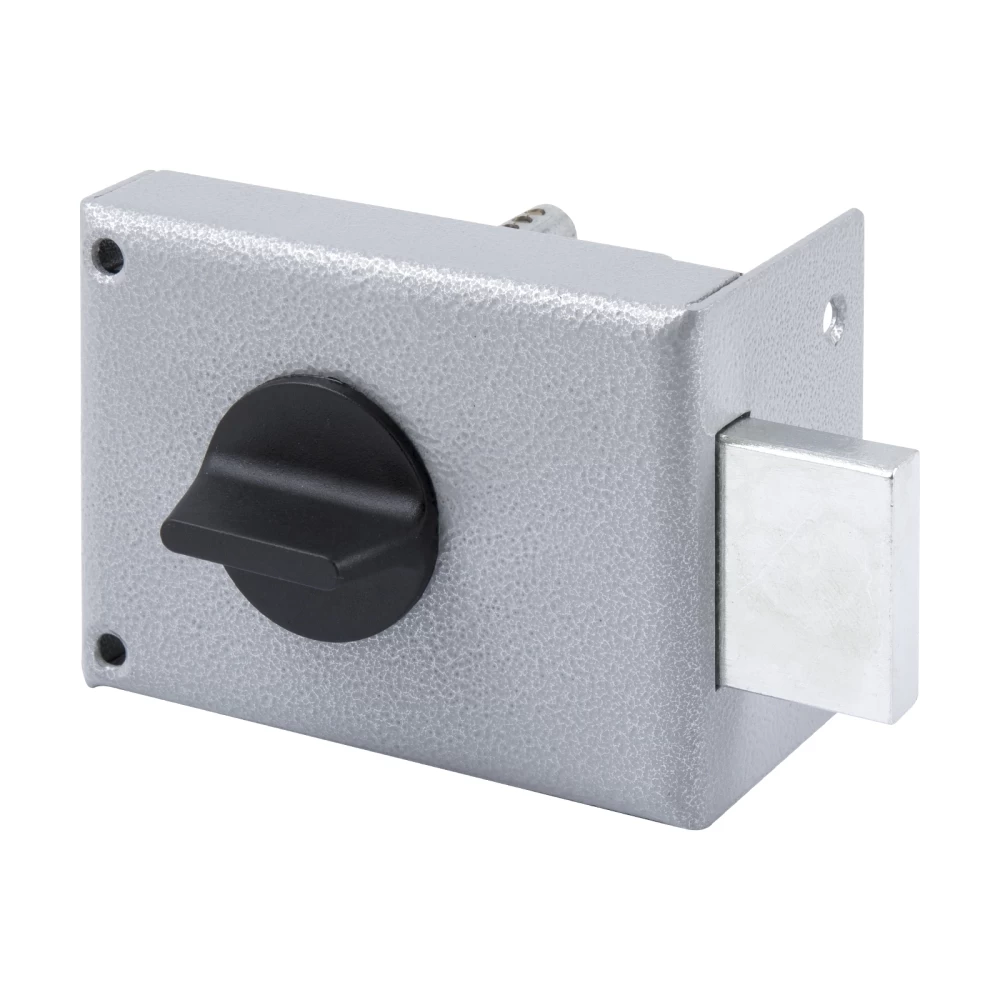 Фото Замок накладной цилиндровый ЗН1-1.1 ГЛ серый, 5 кл.