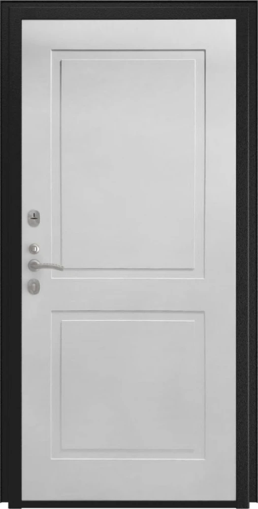 Входная дверь ДвериПРО Л-43 ФЛ-609 (Л-52, 10мм, Белый матовый) DPRO227646 внутренняя сторона