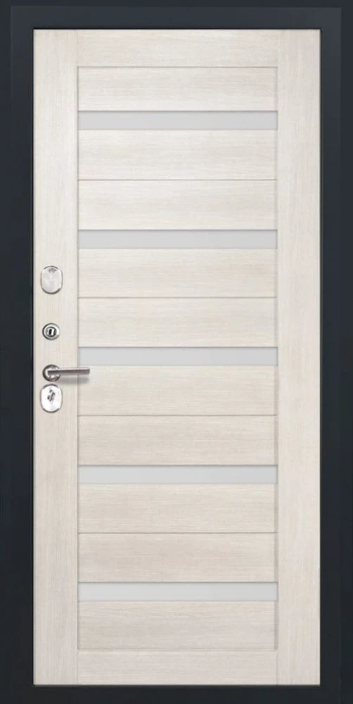 Входная дверь ДвериПРО Берген СБ-1 (ст. белое, 16мм, беленый дуб) DPRO200521 внутренняя сторона
