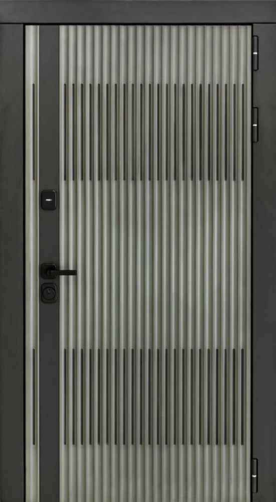 Входная дверь ДвериПРО Elfy ФЛ-291 (Line, 10мм, белый софт) DPRO196505 внешняя сторона