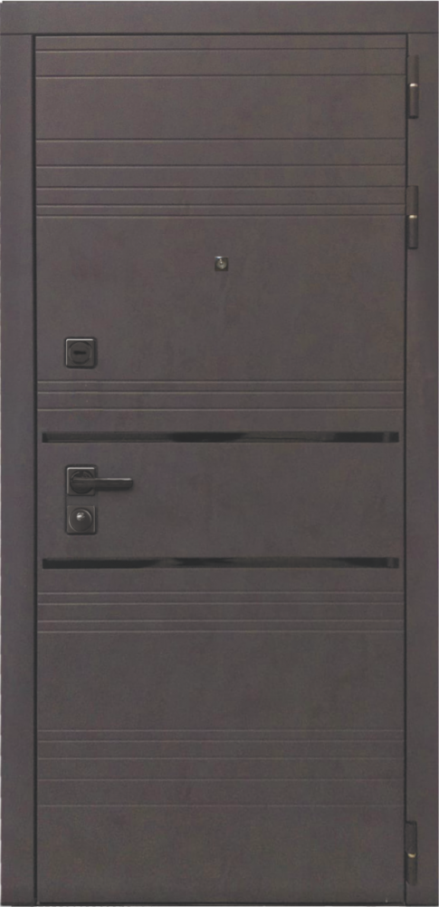 Входная дверь ДвериПРО L-43 ФЛ-609 (L-52, 10мм, белый матовый) DPRO197978 внешняя сторона